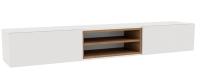 Гостиная Милана ТВ-тумба белый,сонома
