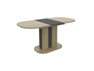 Стол обеденный раздвижной Азалия-8 (Ясень шимо светлый/Графит)